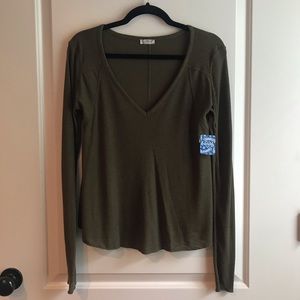 SOLD Free People Ribbed Long Sleeve Top